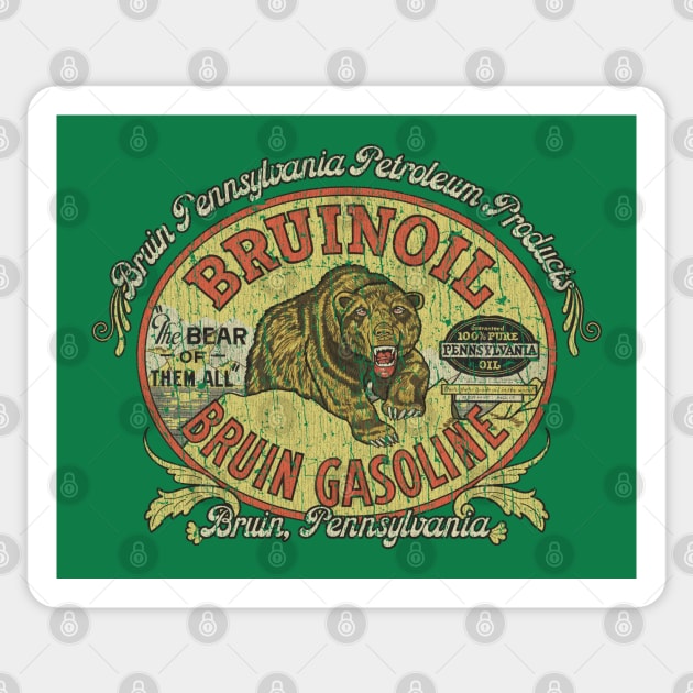 Bruin Pennsylvania Petroleum Products 1920 Sticker by JCD666